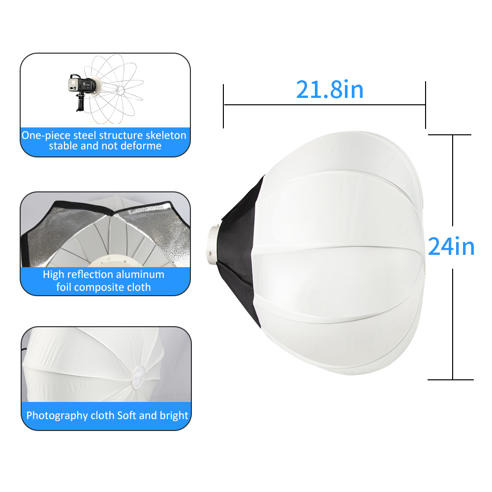65cm Globe Lantern Softbox mit – Globe Modifier Round Bewertung und Preis