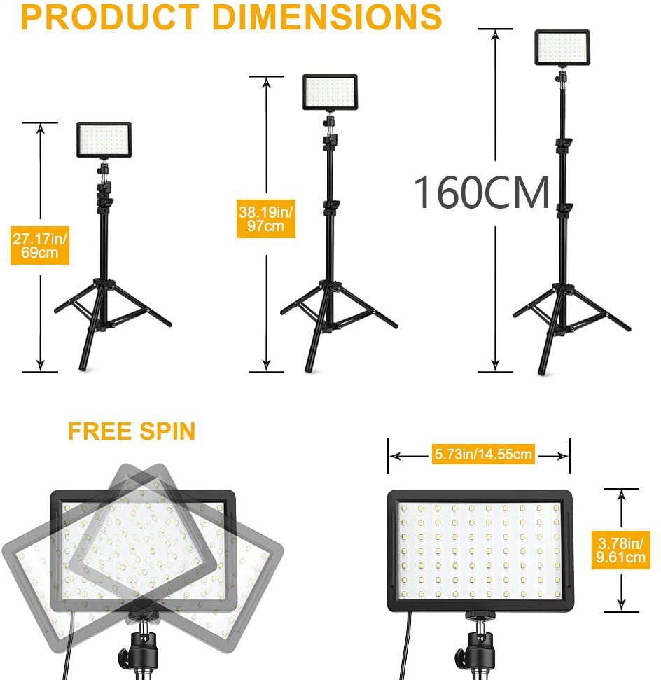LED-Videoleuchte, Kamera, Foto – Iris Photography Led Lighting Pack Bewertung und Preis